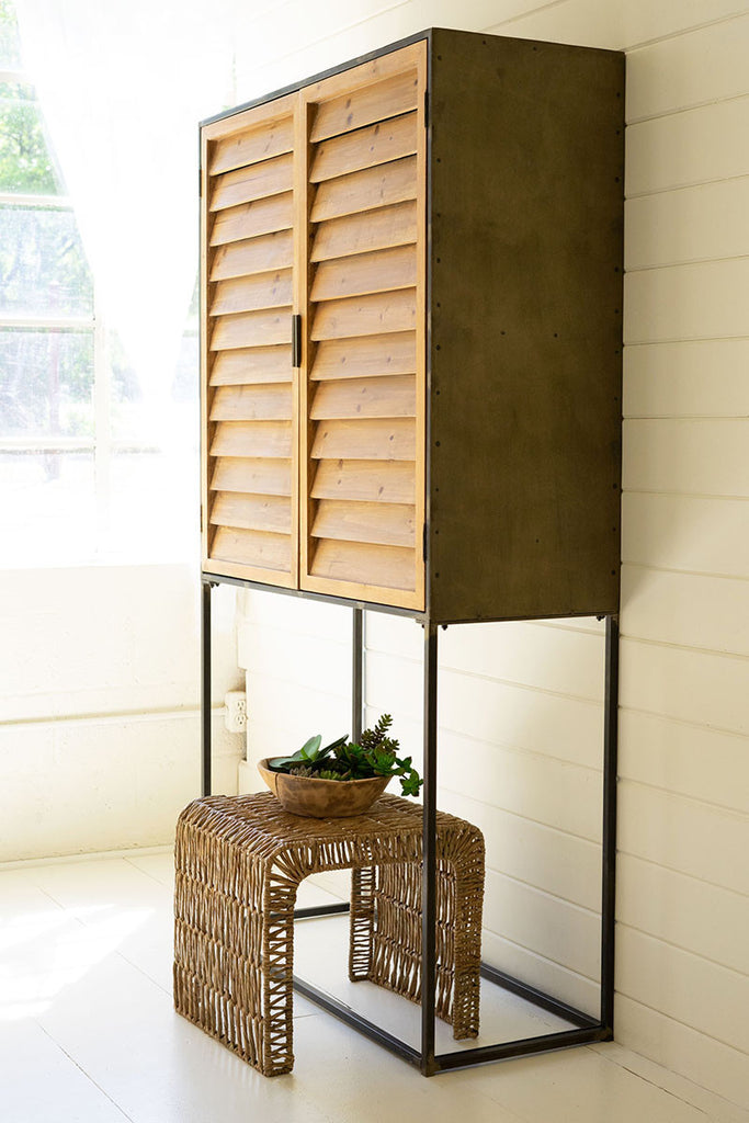 Wood & metal storage cabinet - The Nifty Decor