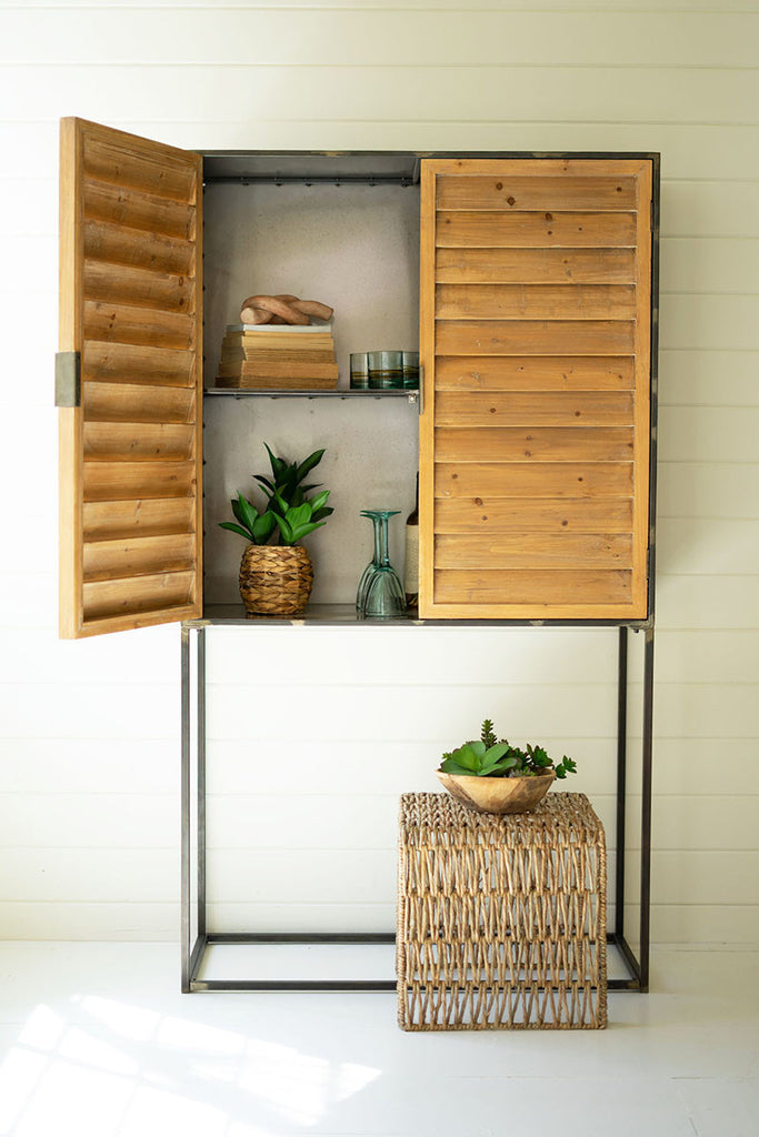 Wood & metal storage cabinet - The Nifty Decor