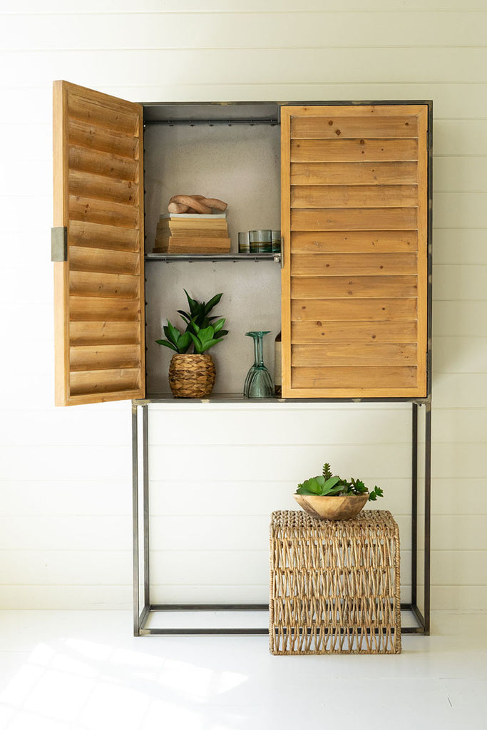 Wood & metal storage cabinet - The Nifty Decor