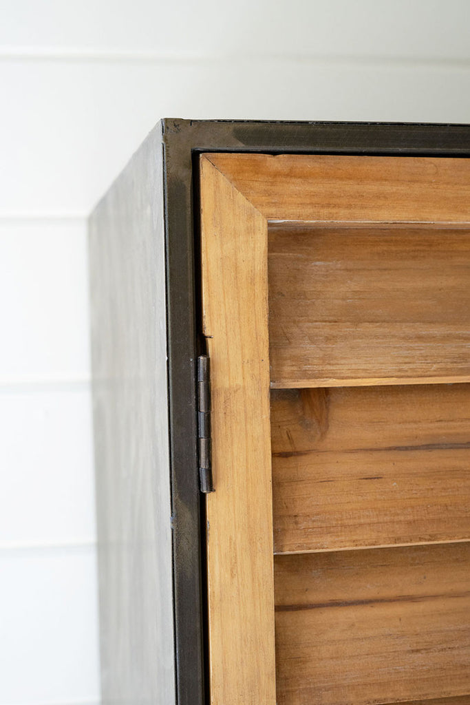 Wood & metal storage cabinet - The Nifty Decor