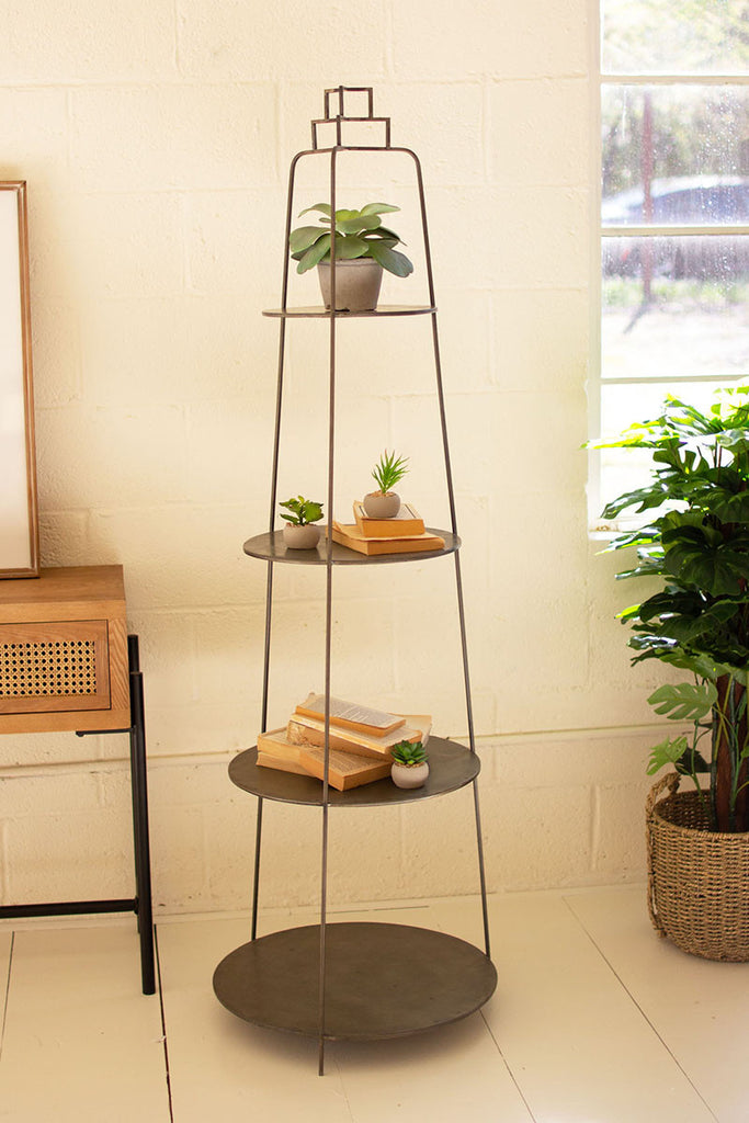 Tall metal floor display - The Nifty Decor