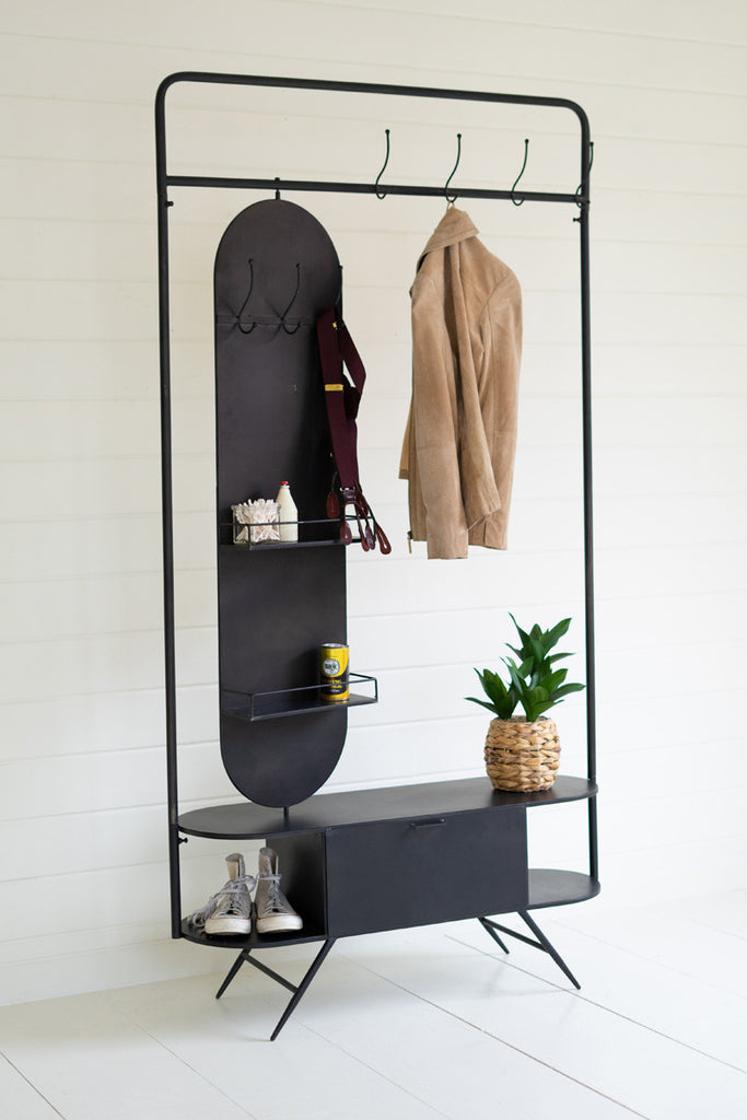 Display wall tall oval mirror - Bombay Mercantile