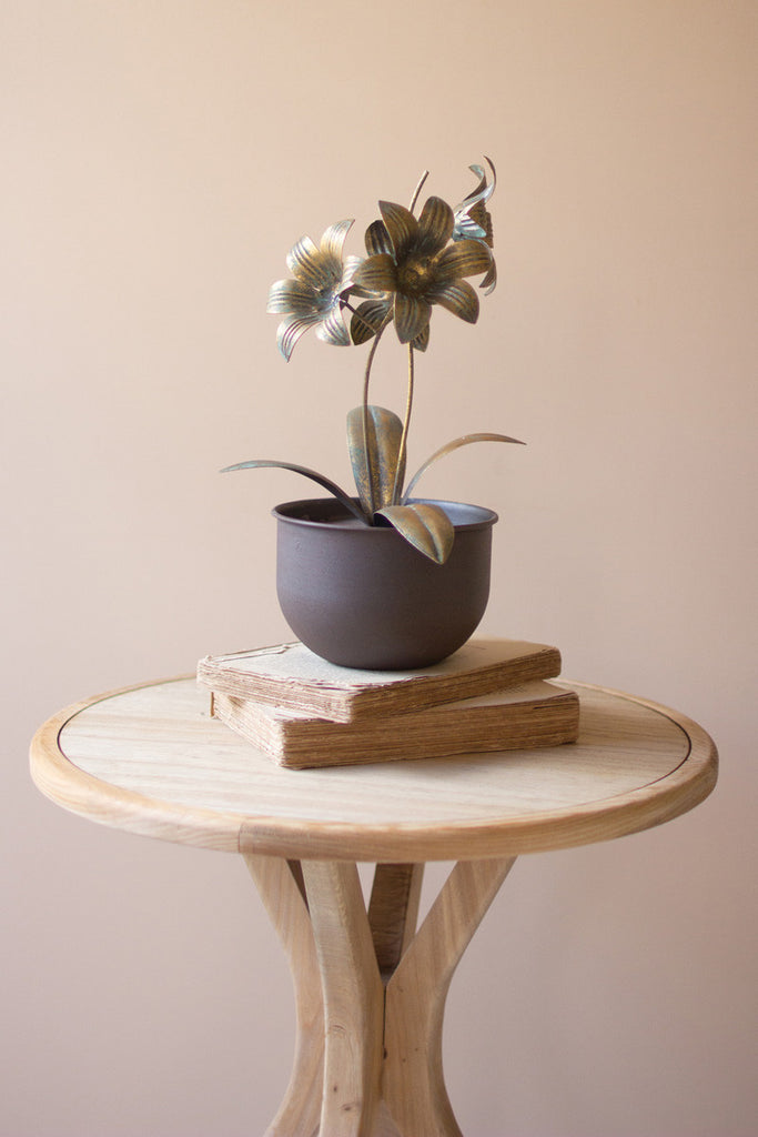 Metal flower arrangement - Bombay Mercantile