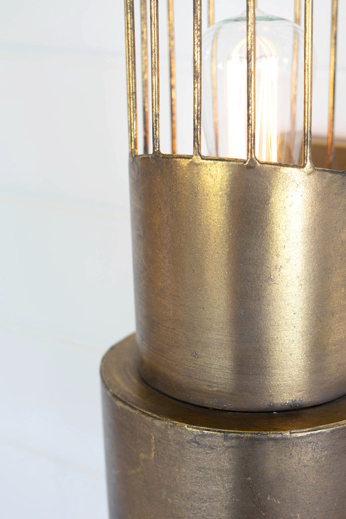 Brass finish metal wall sconce light - Bombay Mercantile