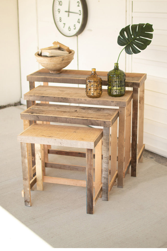 Set of 4 console display tables - The Nifty Decor