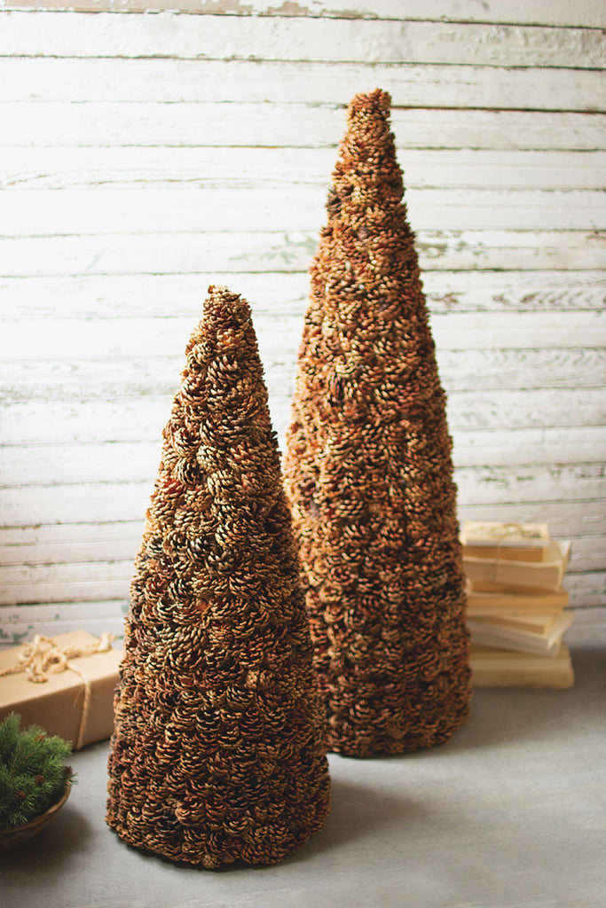 pine cone topiary \ large - The Nifty Decor