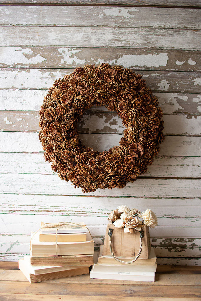 Pinecone wreath - The Nifty Decor