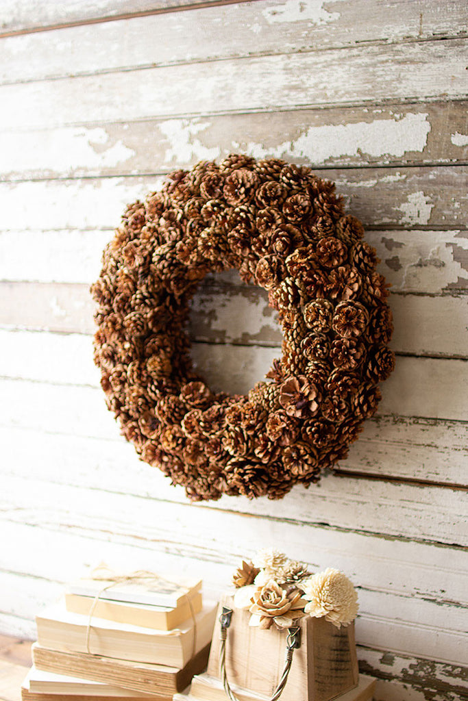 Pinecone wreath - The Nifty Decor