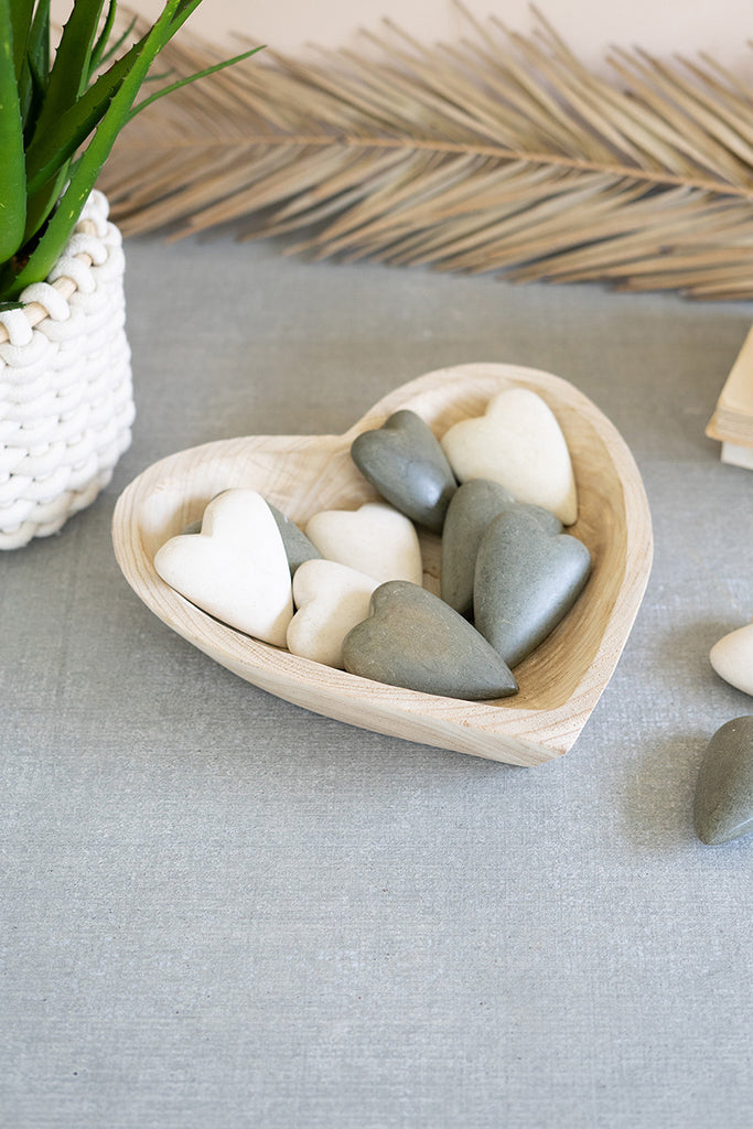 Wooden heart bowl - The Nifty Decor
