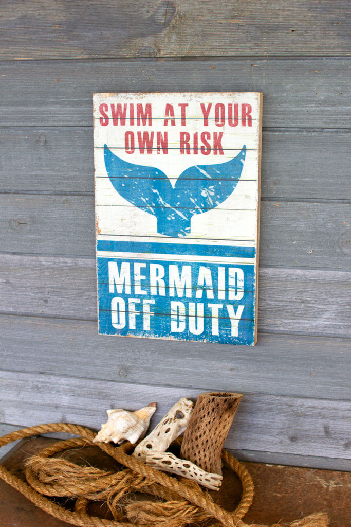 Mermaid off duty sign - The Nifty Decor