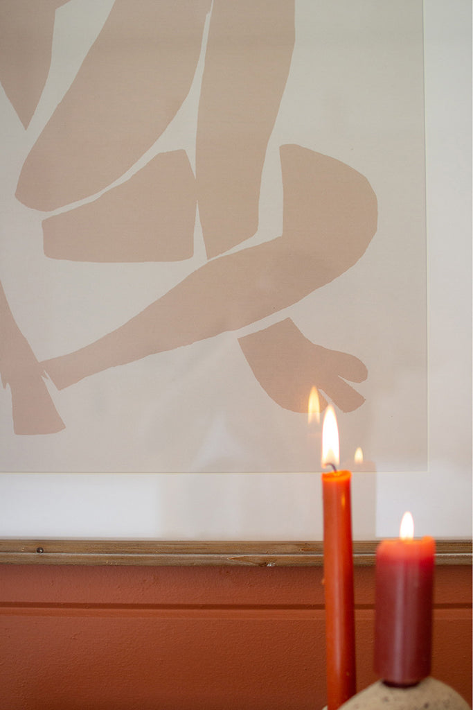 Set of 2 Blush and white nude prints - The Nifty Decor