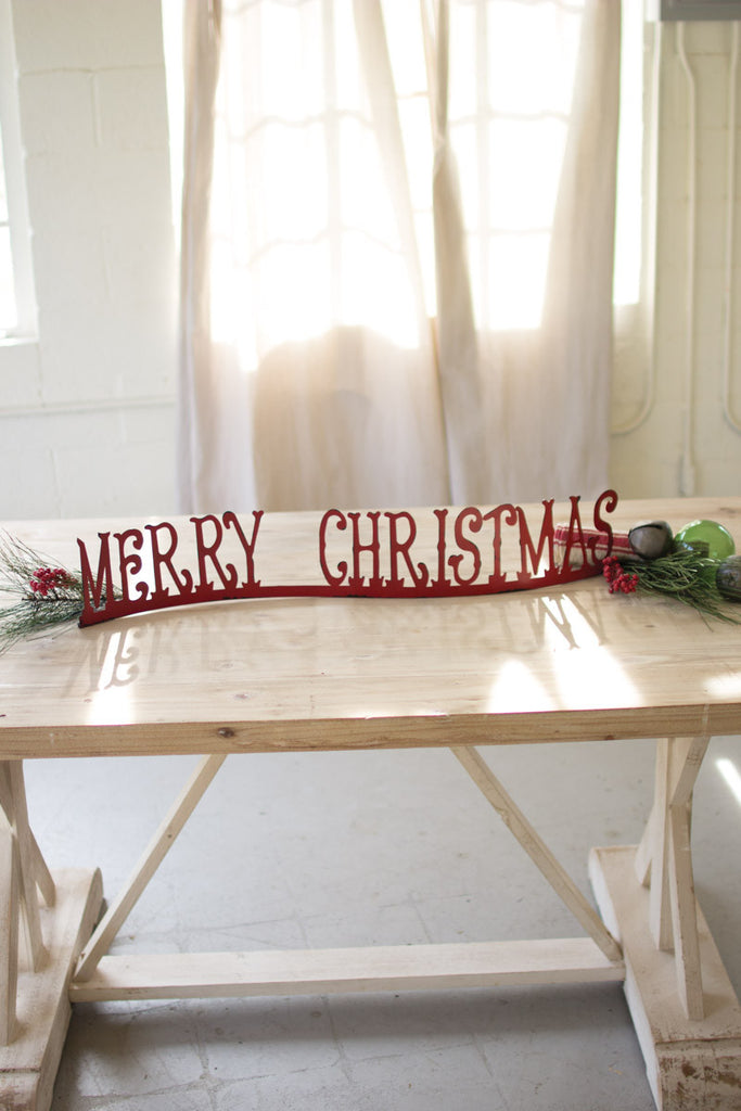 Table top or Mantle Merry Christmas - The Nifty Decor