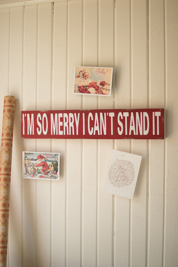 I'm so merry christmas sign - Bombay Mercantile