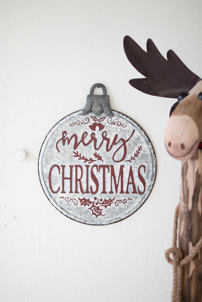 Merry christmas ornament sign - The Nifty Decor