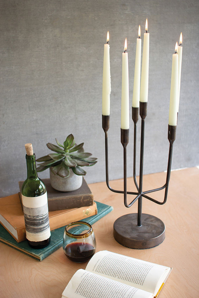Antique brass candelabra - The Nifty Decor