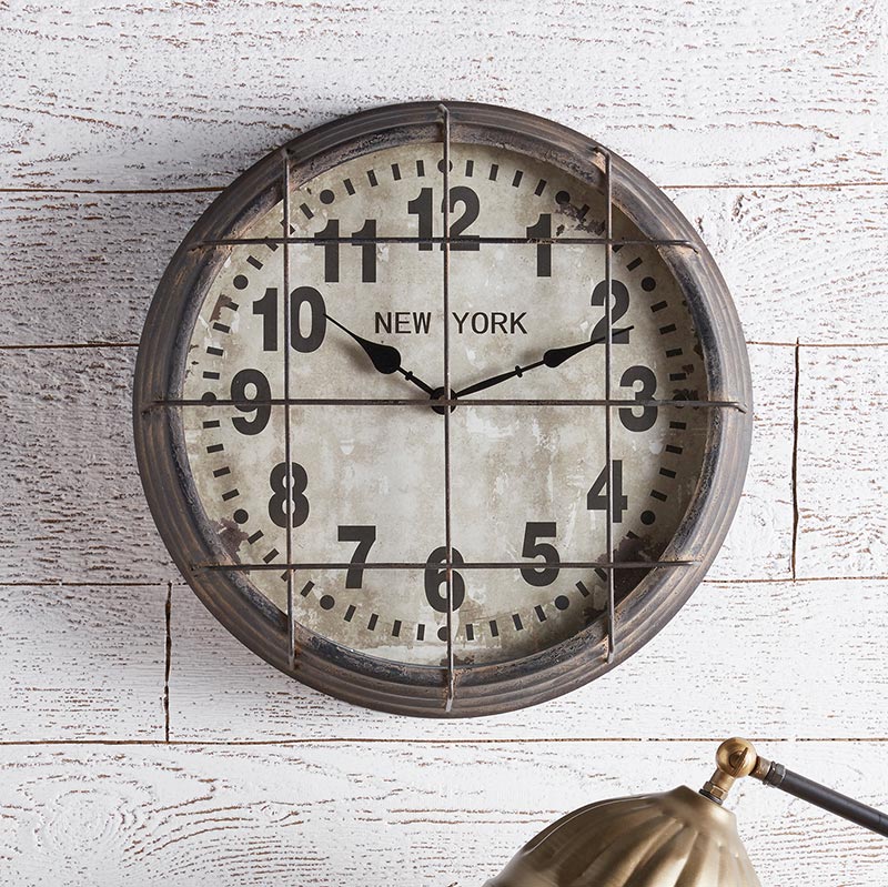 Antique Subway Clock - Bombay Mercantile