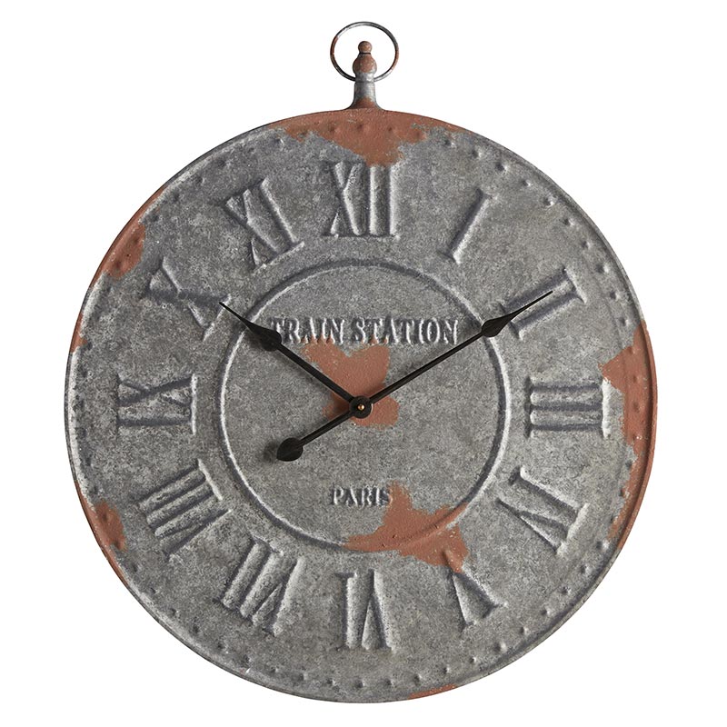 Iron Vintage Clock - Bombay Mercantile