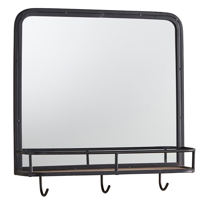 Hanging Mirror with Hook - Bombay Mercantile