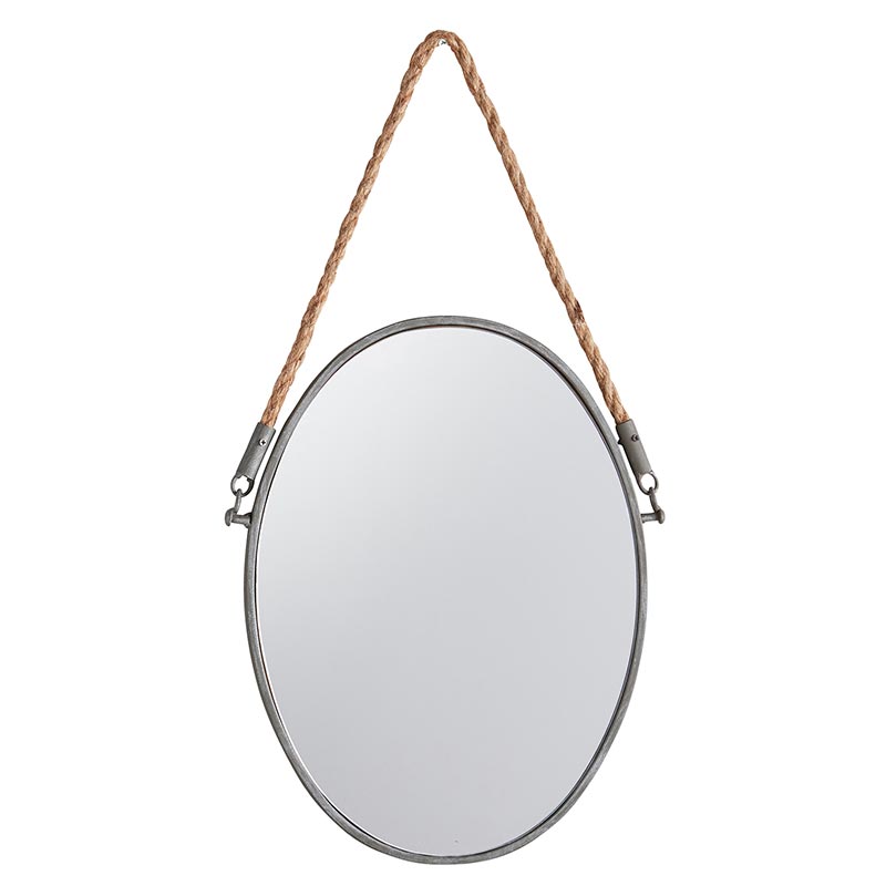 Oval Hanging Mirror - Bombay Mercantile
