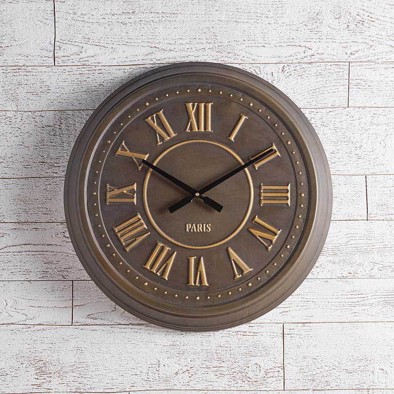 Vintage Stylish Clock - Bombay Mercantile