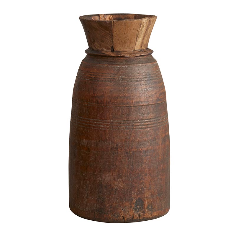 Wooden Vintage Assorted Pot - Bombay Mercantile