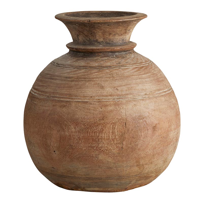 Wooden Matki Pot - Bombay Mercantile