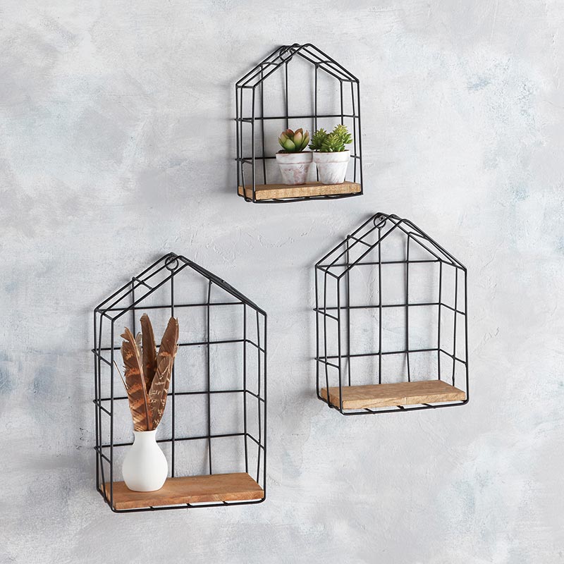 Wall Shelf - Set of 3 - Bombay Mercantile