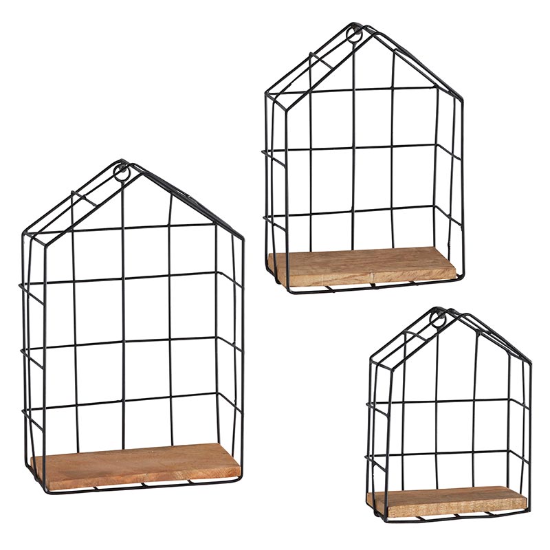 Wall Shelf - Set of 3 - Bombay Mercantile