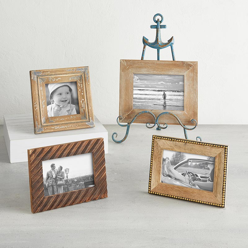 Wooden Beaded Photo Frame - Bombay Mercantile