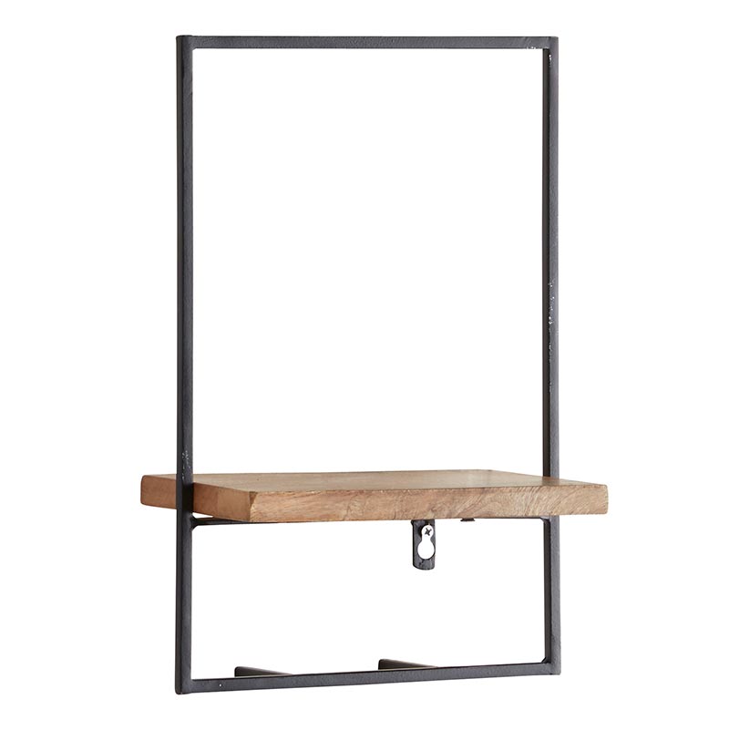 Matte Black Wall Shelves - Small - Bombay Mercantile