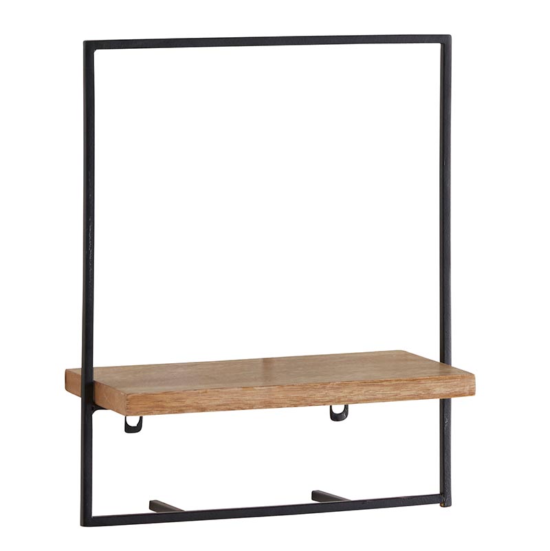 Matte Black Wall Shelves - Small - Bombay Mercantile