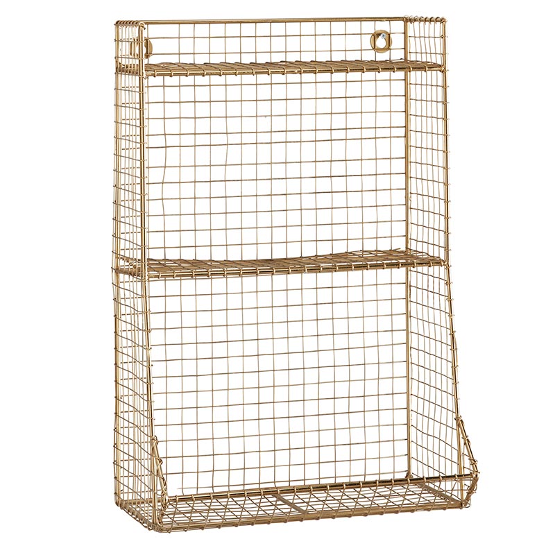 Brass Plating Wall Shelves - Bombay Mercantile