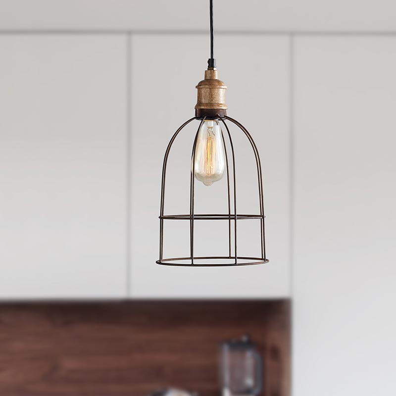 Cage One-Light Pendant Light - Bombay Mercantile