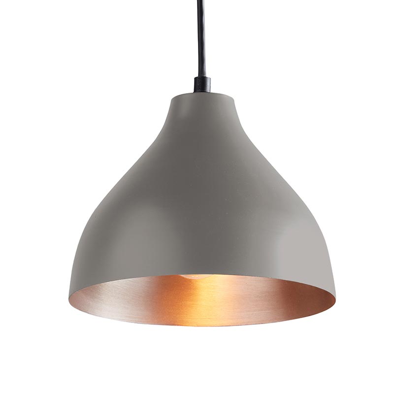 Light Grey Pendant Light - Bombay Mercantile