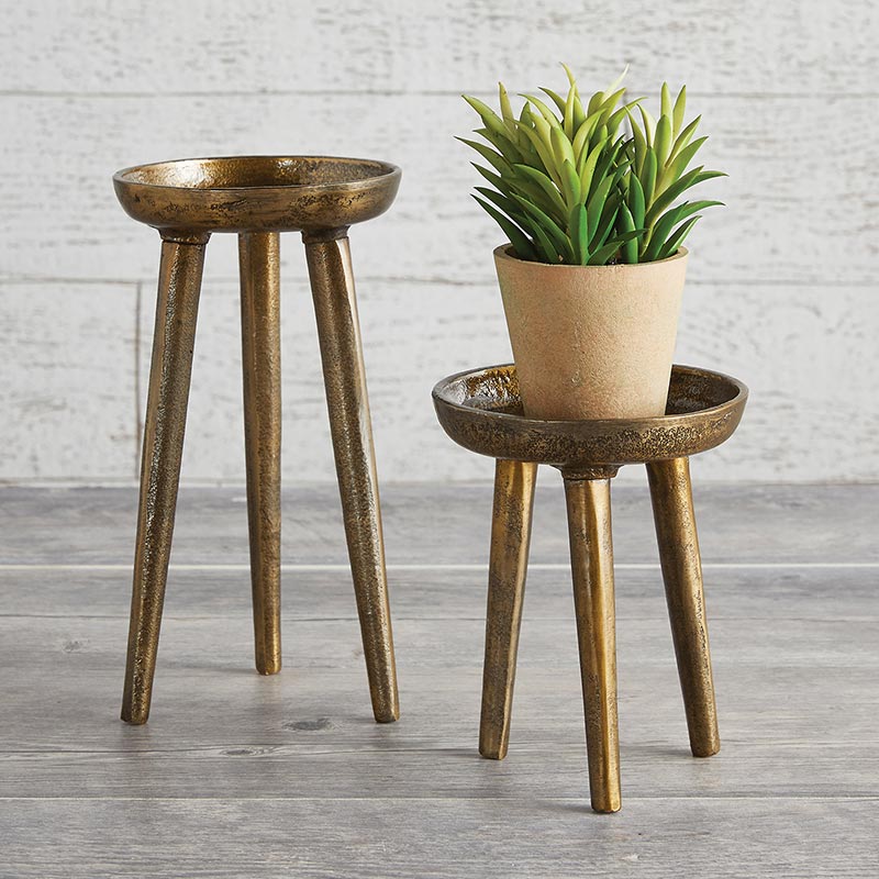 Brass Pillar Holder - Bombay Mercantile