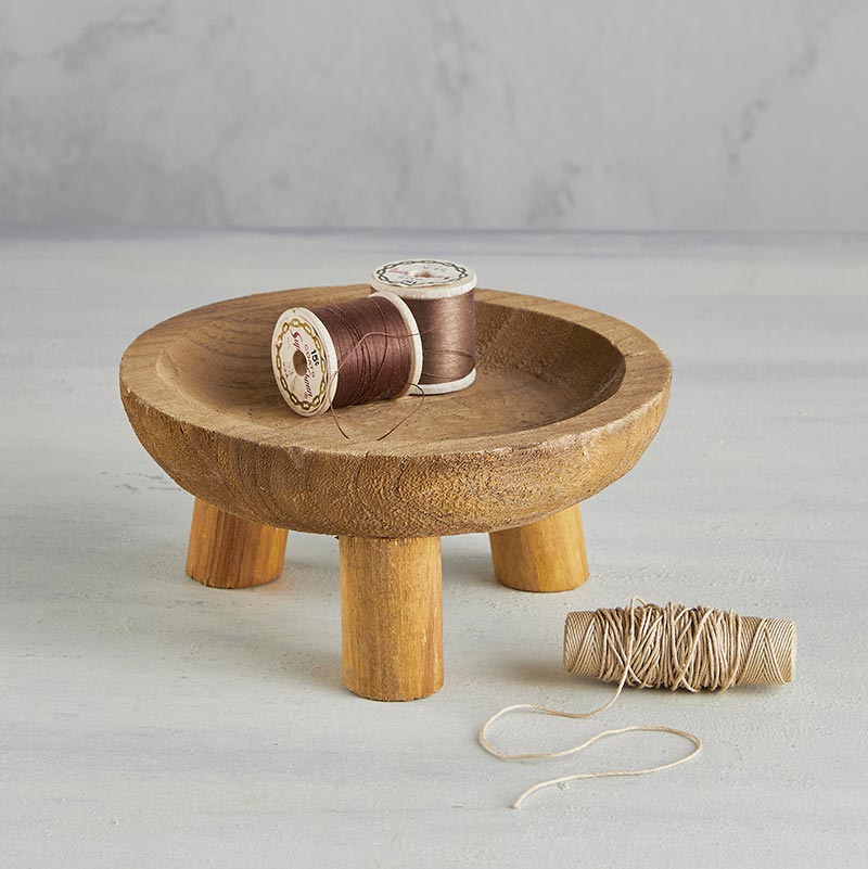 Small Wooden Planter Holder, In increment of 2 - Bombay Mercantile