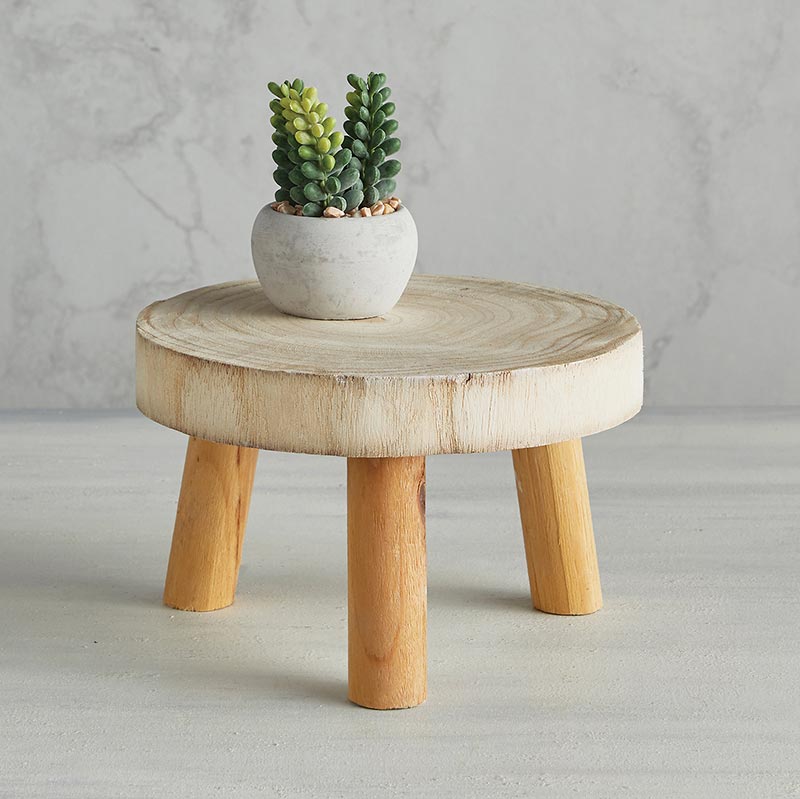 Wooden Planter Holder - Large, In increment of 2 - Bombay Mercantile