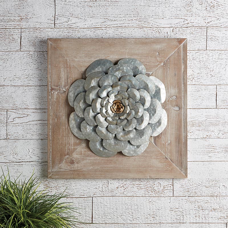 Flower Décor with Wood - Bombay Mercantile