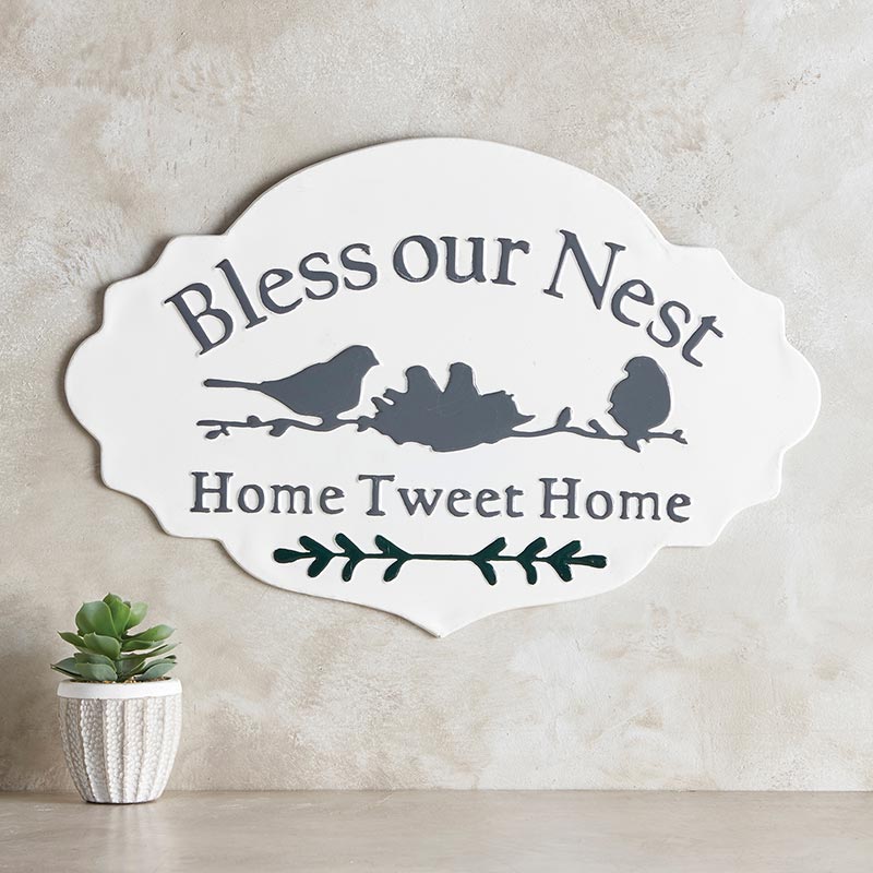 Bless Our Nest Sign - Bombay Mercantile
