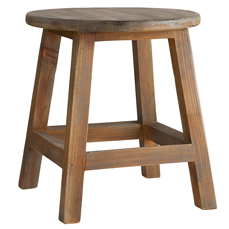 Wooden Stool Stand - Small - Bombay Mercantile