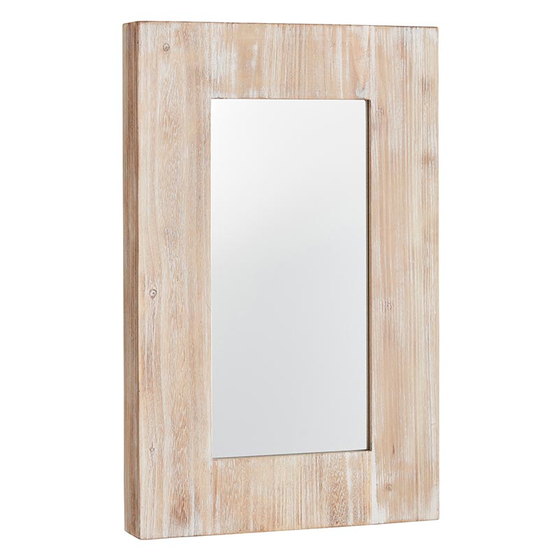 Wooden Rectangle Mirror - Bombay Mercantile