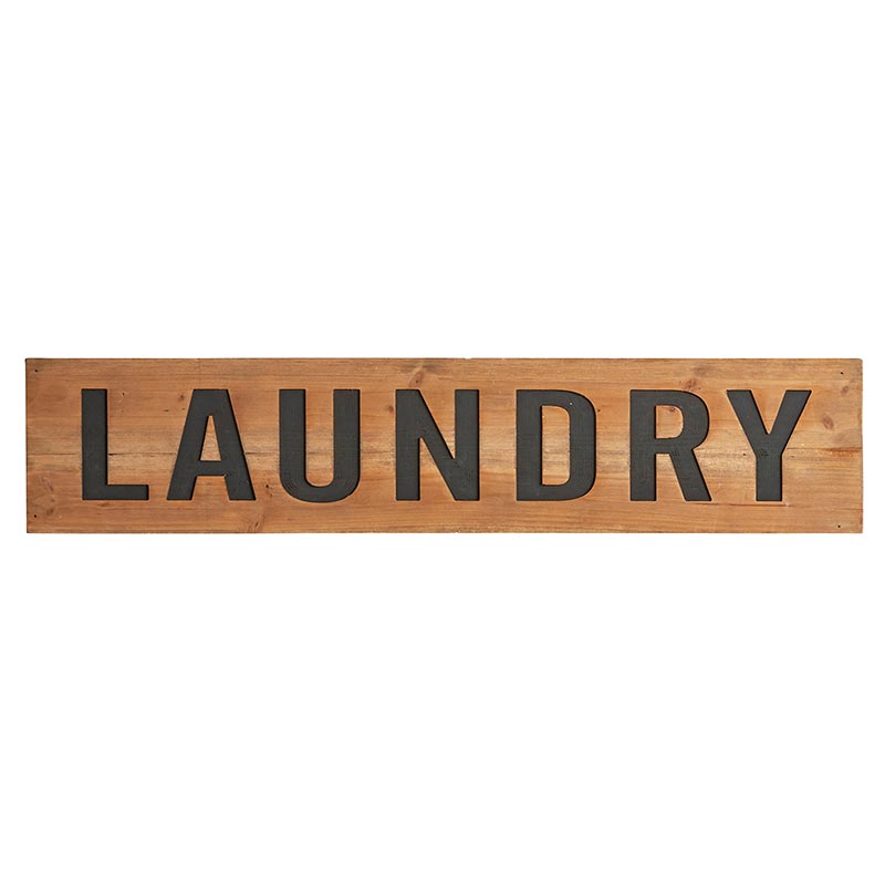 Wooden Laundry Sign - Bombay Mercantile