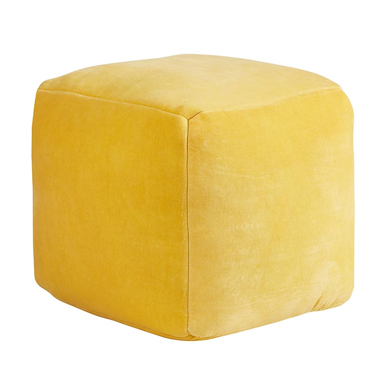 Mustard Pouf - Bombay Mercantile