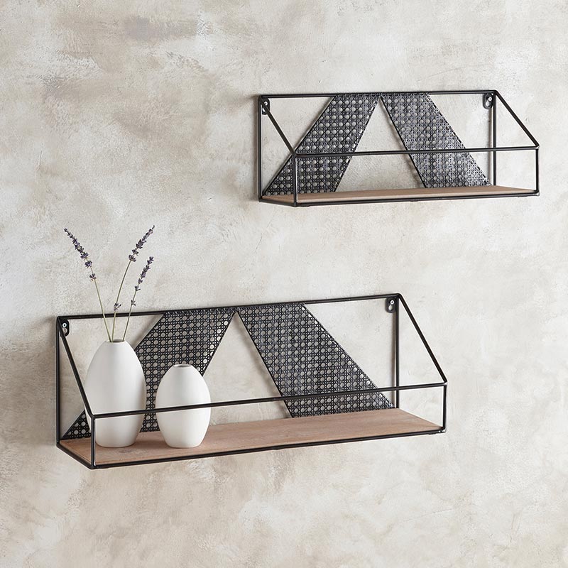 Wall Shelves - Set of 2 - Bombay Mercantile