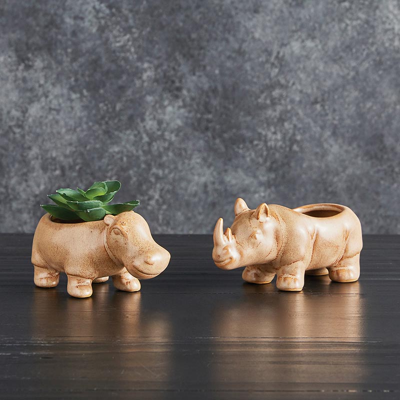 Hippo Planter - Bombay Mercantile