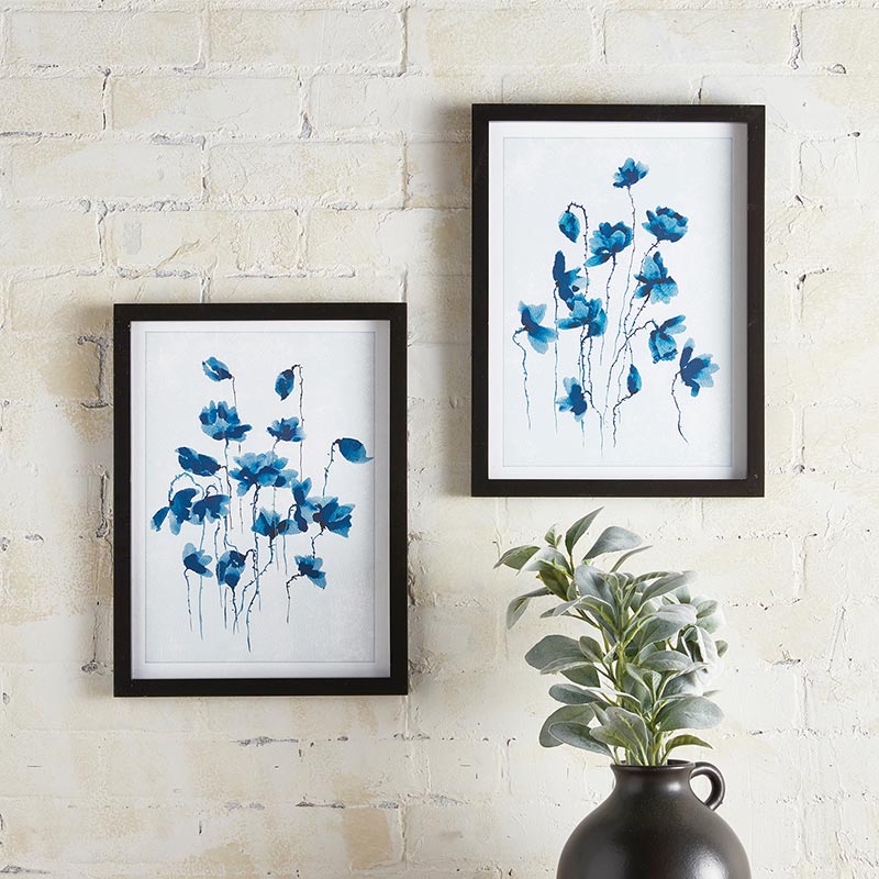 Framed Painting - Orchid - Set of 2 - Bombay Mercantile