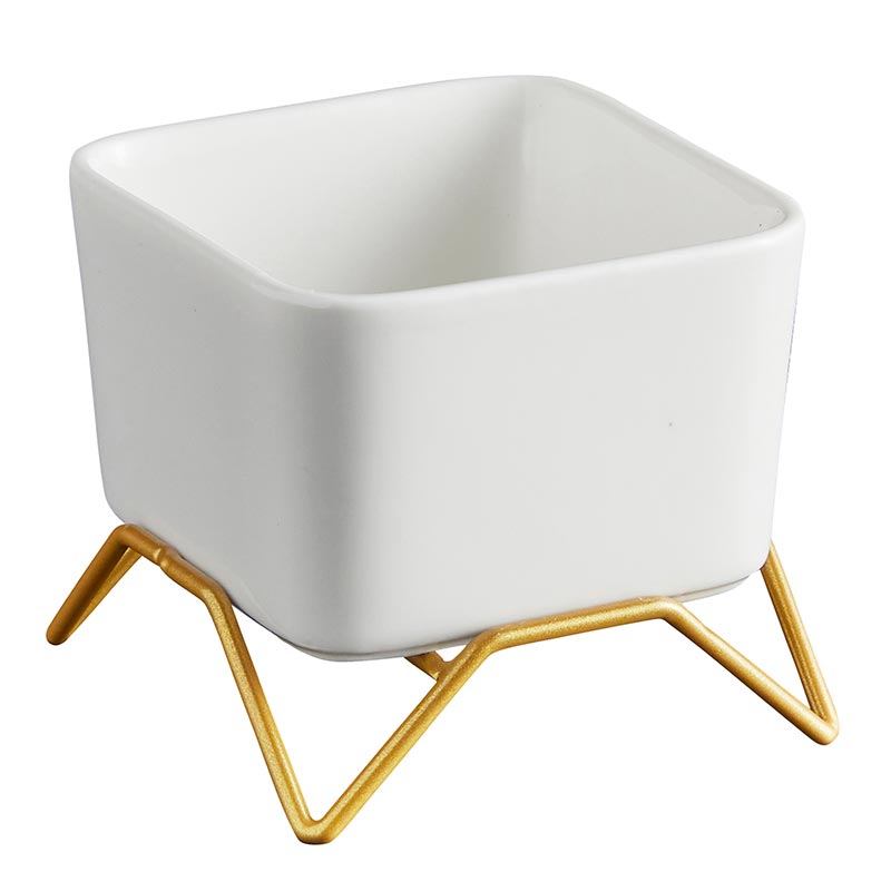 Square Pot with Stand - Bombay Mercantile