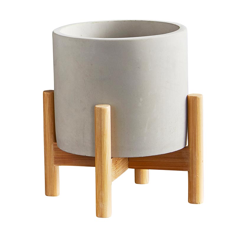 Round Pot with stand - Bombay Mercantile