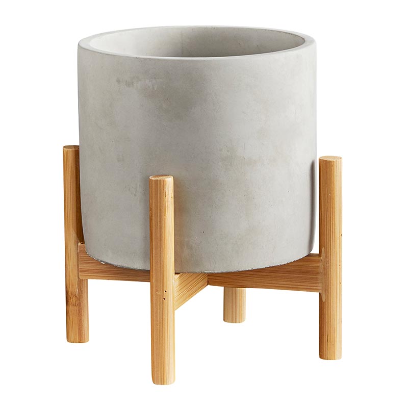 Round Pot with stand - Bombay Mercantile