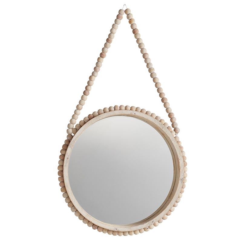 Beaded Wall Mirror - Bombay Mercantile